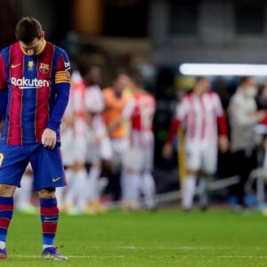 Read more about the article BREAKING: Lionel Messi is sent off for the first time in his Barcelona career