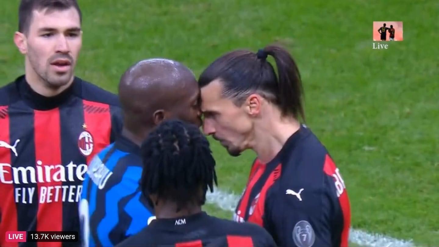 You are currently viewing Ibrahimovic vs Lukaku what happend at the end of the first half | VIDEO